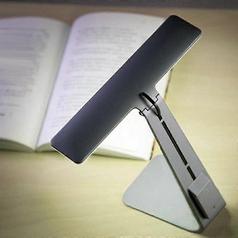 Lampe de bureau avec veilleuse et chargeur USB (grise) (1/2)