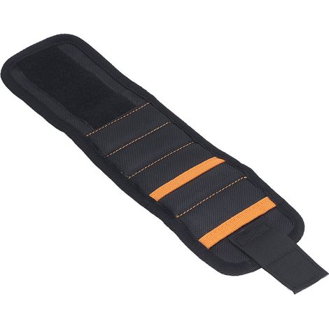Bracelet magnétique en tissu Oxford, 5 compartiments, double poche, bracelet porte-outils léger pour la décoration et le travail du bois (1/5)