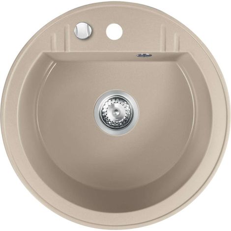 Novaservis Lavelli - Lavello in granito, diametro 51 cm, sabbia DRGM1/51SA