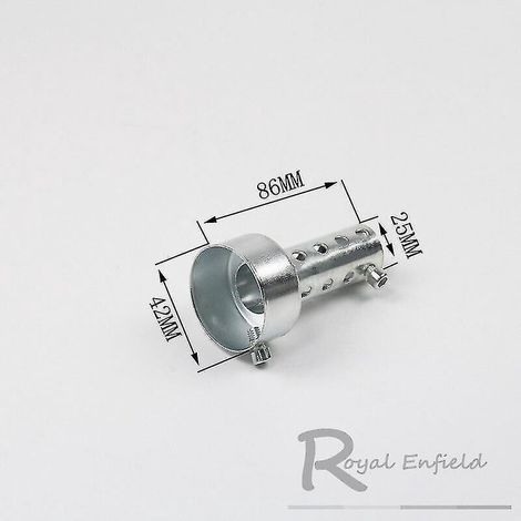 Silencieux d'échappement universel pour moto, 35 mm, 42 mm, 45 mm, 48 mm, 60 mm, en acier inoxydable, 42 x 86 mm (1/4)