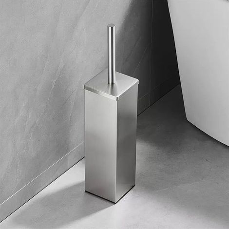 Support de Brosse WC en Acier Inoxydable pour Salle de Bain et hôtel (1/5)