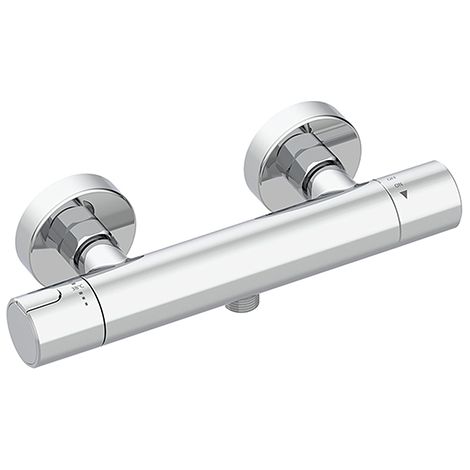 Edouard Rousseau – Mitigeur Thermostatique Douche DOMA Chromé – Cartouche Thermostatique – Aérateur grand débit– Corps Froid (1/2)