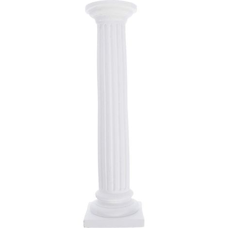 Support de pilier romain, sculpture architecturale grecque, décoration intérieure, plâtre blanc, 21,8 x 6 x 6 cm, 1 pièce (1/5)
