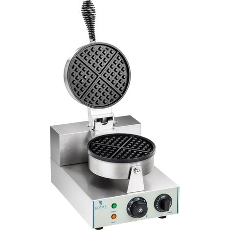 Waffle professionale tonda in teflon potenza 1 x 1.300 watt 3614057