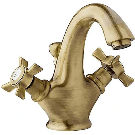Robinet de lavabo rétro en bronze