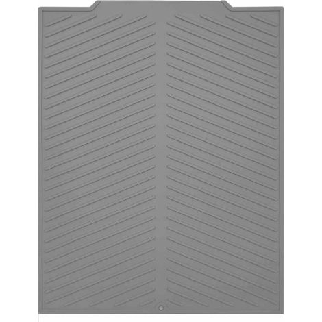 Tapis absorbant et drainant perforé, 43 x 34 cm, tapis absorbant et drainant en silicone, séchage rapide (vertical).-DOU