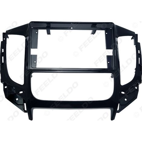 Large, versatile screen frame suitable for Mitsubishi Triton navigation dashboard, audio system modification, automatic climate control and 9-inch screen. (1/5)