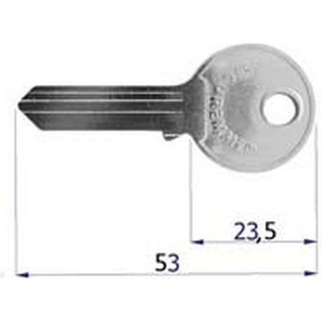 10PZ CHIAVE GREZZA PER SERRATURE SERRANDA/GARAGE - (0C22XNISBOZ)