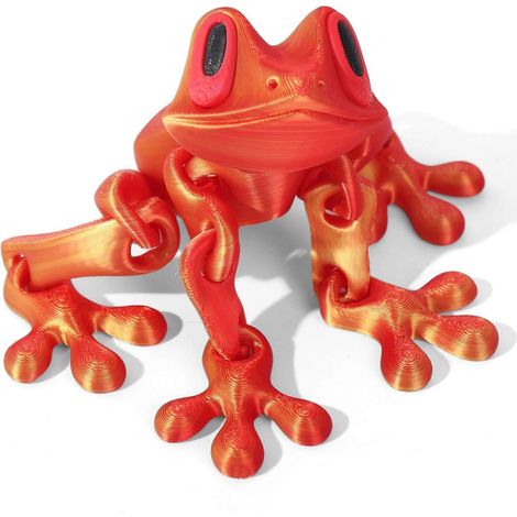 Magnetische, bewegliche Frosch-Schreibtischdekoration – Niedliche, bewegliche Frosch-Dekoration für Kinder und Erwachsene