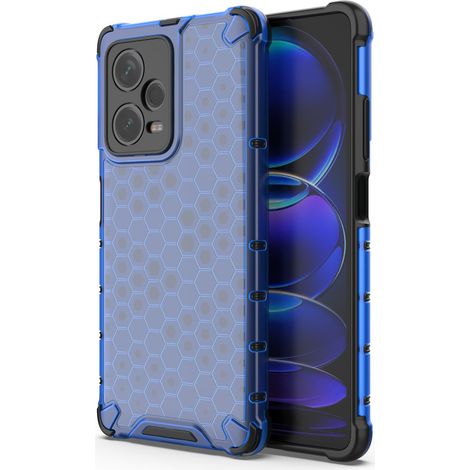 Coque hybride blindée pour Xiaomi Redmi Note 12 Pro+ Honeycomb bleu (1/5)