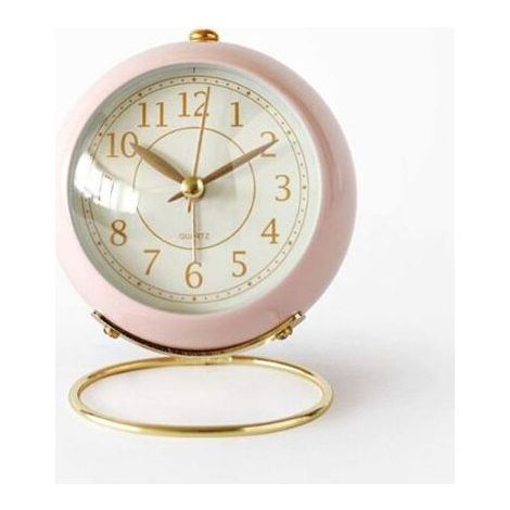 Réveil Matin Silencieux sans Tic-tac, Horloge de Chevet Non-Ticking avec Veilleuse, Réveil Rétro, Mouvement à Quartz, Horloge à Piles, Réveil Chambre à Couche (1/5)