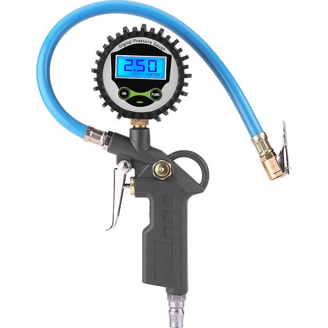 GARRYFIZH Manomètre de pression des pneus compact, numérique professionnel, 0-220 psi, 0-16 bar, pour camions, vélos et motos