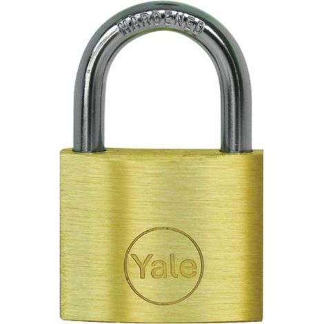 Lucchetto YALE in ottone, arco corto 50 mm, con chiavi abbinate, tipo KA1