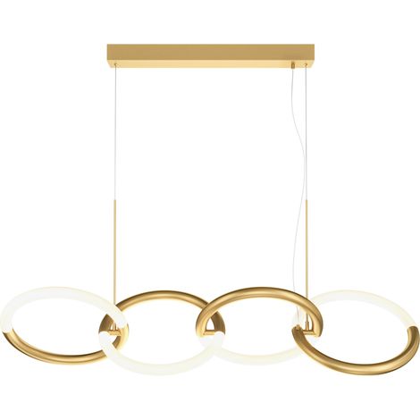 Lampadario LED Maytoni Node 4 luci ottone 3000K 120 cm (1/3)