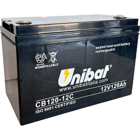 KYDRA 8PCB12012CU BATTERIA ERMETICA AL PIOMBO 120Ah 12V M8 33kg