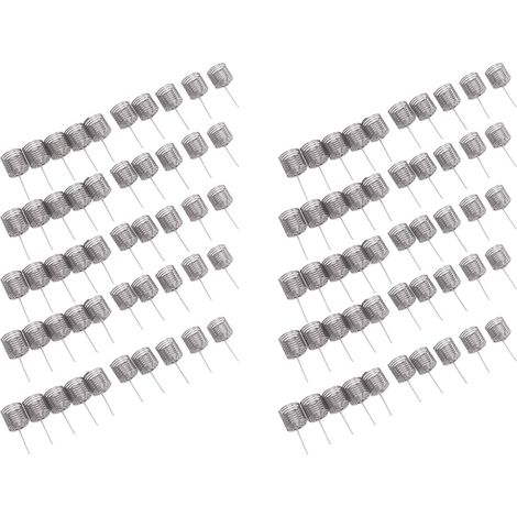 Lot de 100 paniers à engrais en acier inoxydable en forme de colonne, en maille, pour aliments, outils de jardinage et de pépinière, petit format (1/5)