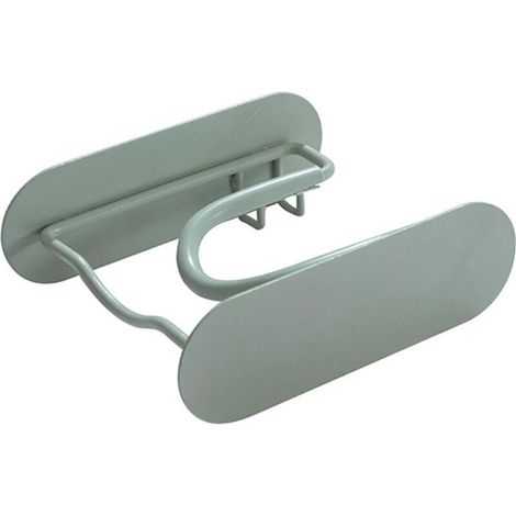 Wandmontierter Haartrocknerhalter, platzsparend, Metall, für Badezimmer, Eisen, 12 x 10 x 4 cm (grün) (1/4)