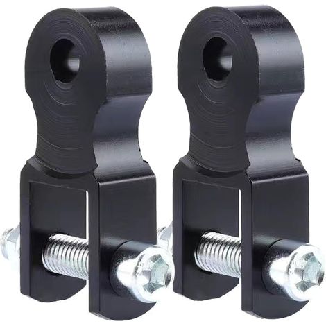 2x Extension d'amortisseur, aluminium, vis incluses, rehausseur de siège, pour moto tout terrain (1/5)
