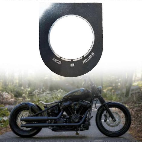 Placa de identificación del interruptor de la cubierta del tablero de motocicleta para Softail FXST FLST 96-17 Dyna Hwy