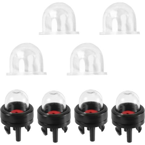 4pcs Pompes Poire d'Amorçage Encliqueter avec 4 Rechange Poire d'Amorçage Carburateur, Compatibles avec Walbro 188-512-1 WT-23A Poulan Echo Ryobi Homelite Bolens Tronçonneuse Souffleur (1/5)