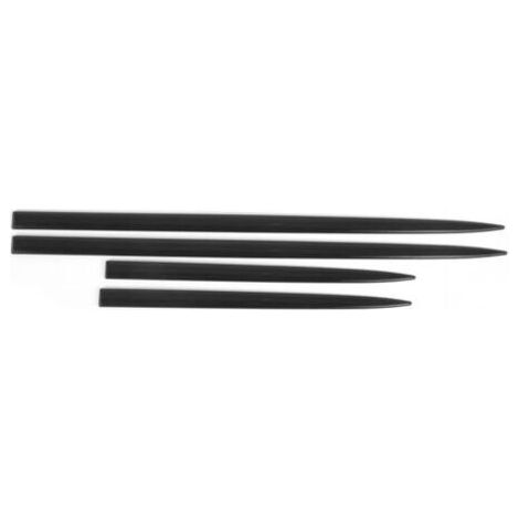 4 pièces garniture latérale de carrosserie étanche noir brillant protecteur de porte universel Modification automatique (1/4)