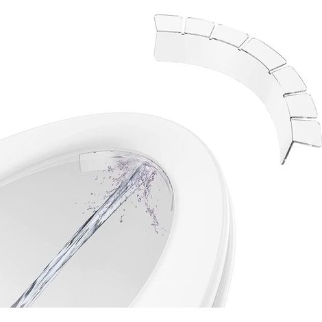 Protector antisalpicaduras para inodoro EcoShield, deflector de orina para adultos y niños, transparente e higiénico.