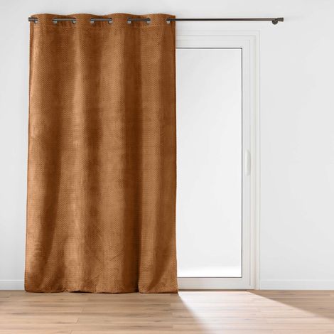 Rideau obscurcissant flanelle 140x240 camel Flanela