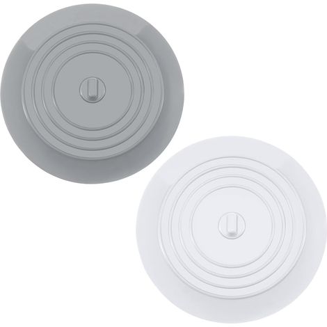 Bonde Silicone, Lot de 6, Universelle, Évier, Lavabo, Douche, Baignoire, Complet, Rapide, Robuste (1/5)