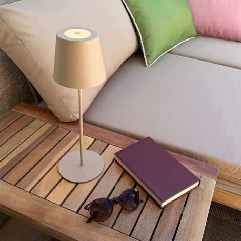 Lampada da tavolo Briloner a batteria, touch, regolabile in altezza, batteria ricaricabile sostituibile (1/5)