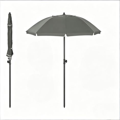 Parasol d'extérieur moderne et design pour jardin et plage - Parasol pliant résistant aux intempéries et à la décoloration (parasol seul sans pied) (1/5)