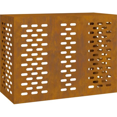 Cubierta para aire acondicionado acero patinable 110x50x80 cm vidaXL