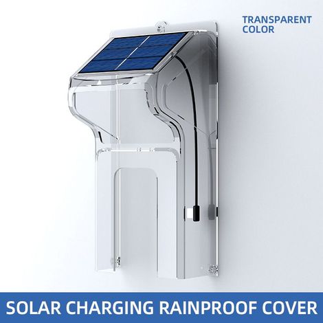 Sonnette solaire avec étui de protection anti-pluie et support de fixation étanche-AquaForge (1/5)