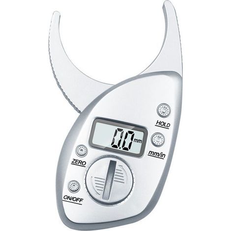 Pince numérique pour mesurer la graisse corporelle avec batterie et mesure corporelle, avec ruban à mesurer ODIPIE (1/4)