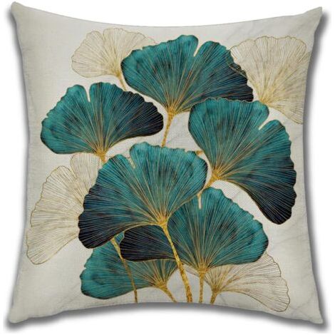royaluxe -Housse de coussin,Housses de coussin décoratives à motif de fleurs et de plantes pour canapé, coussins en faux lin, taies d'oreiller simples, taies d'oreiller de salon (couleur : C, taille : (1/3)