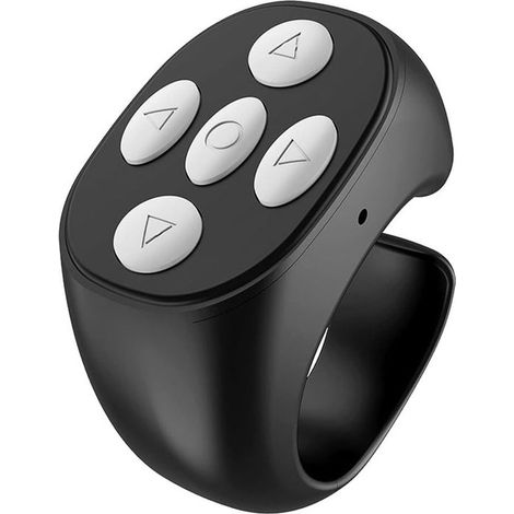 Neue kabellose Bluetooth Fernbedienung Video Scrollring Fernbedienung, Seitenumblätterer, Bluetooth Ring Scroller Scrollringe, wiederaufladbare K (1/5)