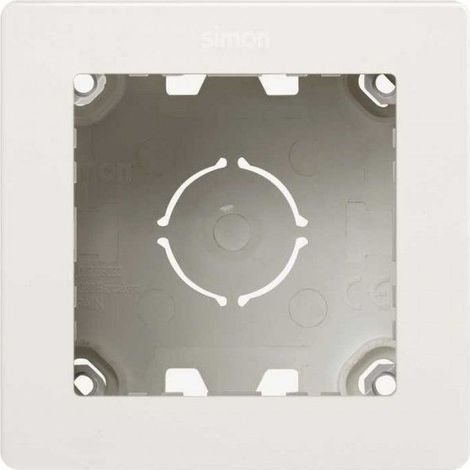 SIMON 270  Caja de superficie compacta con 1 elemento blanco 20000811-090 (1/3)