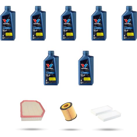 Kit tagliando 3 FILTRI e 7L OLIO compatibile con Bmw serie 5 (F10, F11, F18) 530i 200kw dal 2011 (1/5)