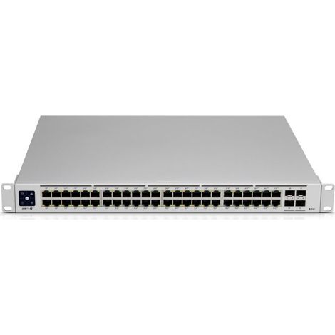 Conmutador Ubiquiti UniFi Switch Pro 48 PoE 48xGbE + 4x10G SFP+ USW-PRO-48-POE 600W PoE (40x PoE+ / 8x PoE++) L2/L3 Gestionado R (1/4)