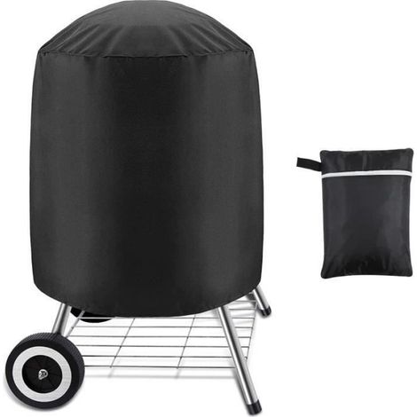 Housse de protection pour barbecue - - Tissu Oxford - Imperméable - Noir - 77 x 58 cm (1/4)