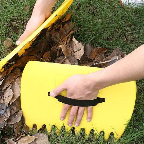 Outils pour ramasser les feuilles, pelles à feuilles de jardin et de cour, ramasseurs de feuilles, râteaux à gazon, ramassage des feuilles, râteaux à main pour la tonte de la pelouse (1/5)