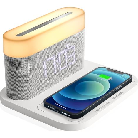 Réveil numérique à chargeur sans fil avec lampe tactile Ehstmind (1/5)