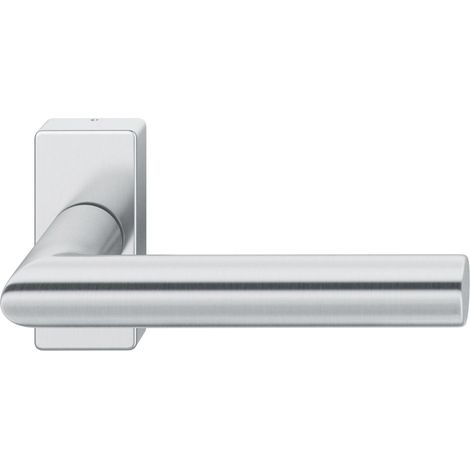 FSB Rahmentürdrücker 09 1076 Hochhaltefeder B eckige Rosette Edelstahl matt (1/3)