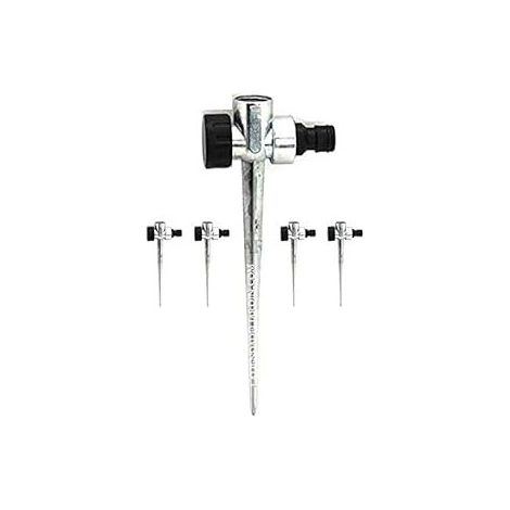 Lot de 5 Piquet de support arroseurs en aluminium double 1/2'' 20cm