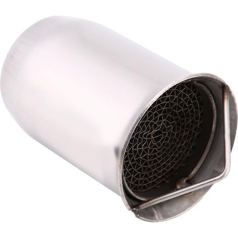 Tuyau d'échappement, embout moto universel de 51 mm pour silencieux, insonorisation du suppresseur de bruit, argent (1/5)