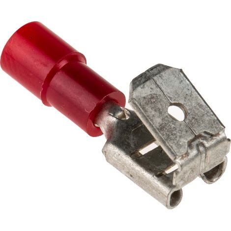 Cosse faston RS PRO, Isolé, Rouge (1/3)