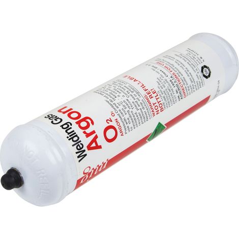 SIP 390g Disposable Argon/CO2 Gas Bottle - L7.5 x W7.5 x H31 cm
