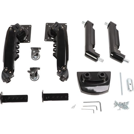 Support double écran bras articulé réglable ressort Vesa avec fixation par serre-joint ou œillet pour écrans d'ordinateur (1/5)