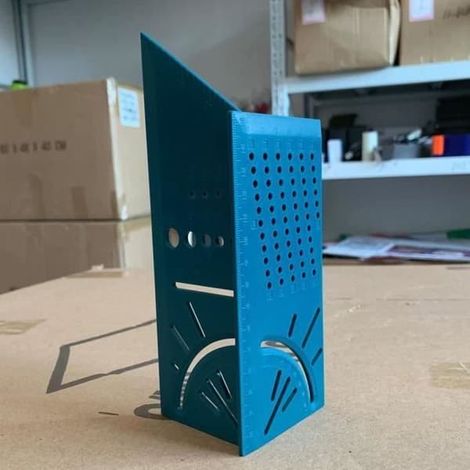 Équerre à onglet 3D portative, règle de mesure pour le travail du bois, verte Me08853 (1/4)
