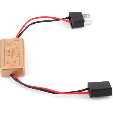 Boîtier de commande stroboscopique avec douille H7 pour phares antibrouillard LED et petites lampes (1/5)