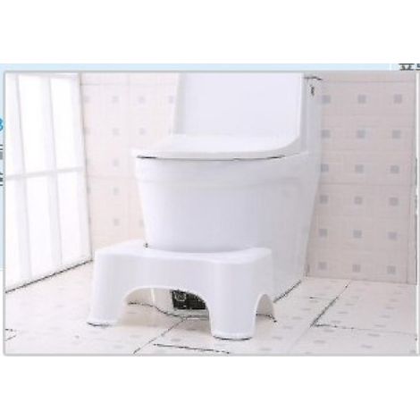 1 marchepied de toilette, hauteur 20 cm, largeur 44,5 cm, en PVC résistant, pour position ergonomique optimale